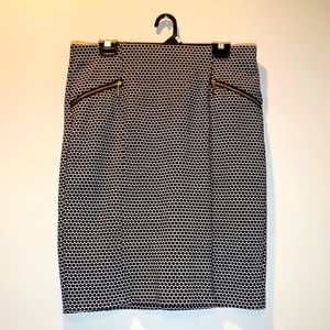 Alfani Pencil Skirt w/ Gold Details